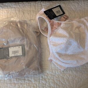 Bali Pink, White And Tan Minimizer Bras Intimates